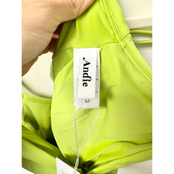 NWT Andie The Milos One Piece Swimsuit Avocado Green Women's Size M - Picture 5 of 7